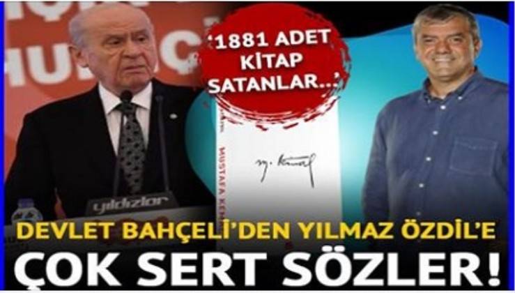 Devlet Bahceli Den Yilmaz Ozdil E Kitap Tepkisi